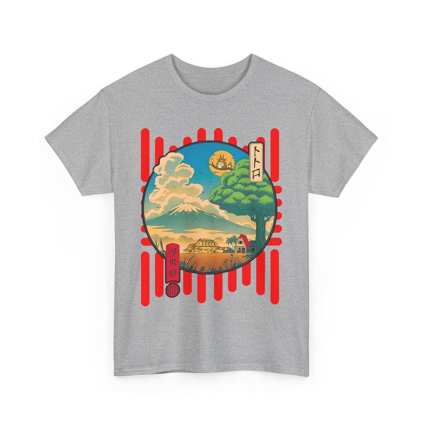 Totoro World T-Shirt – 100% Cotton Studio Ghibli Anime Tee for Fans