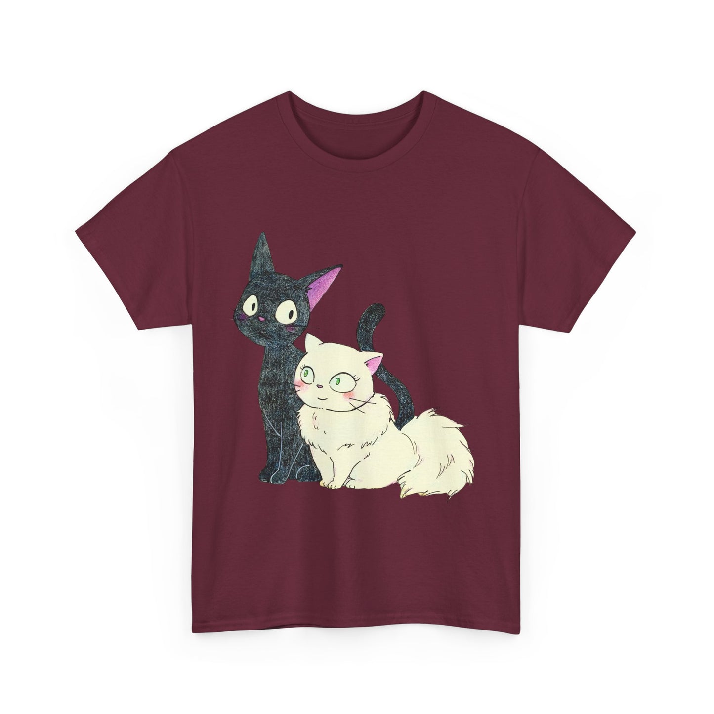 Jiji Cat Lover Shirt – Ghibli Anime Cotton Tee for Cat Fans