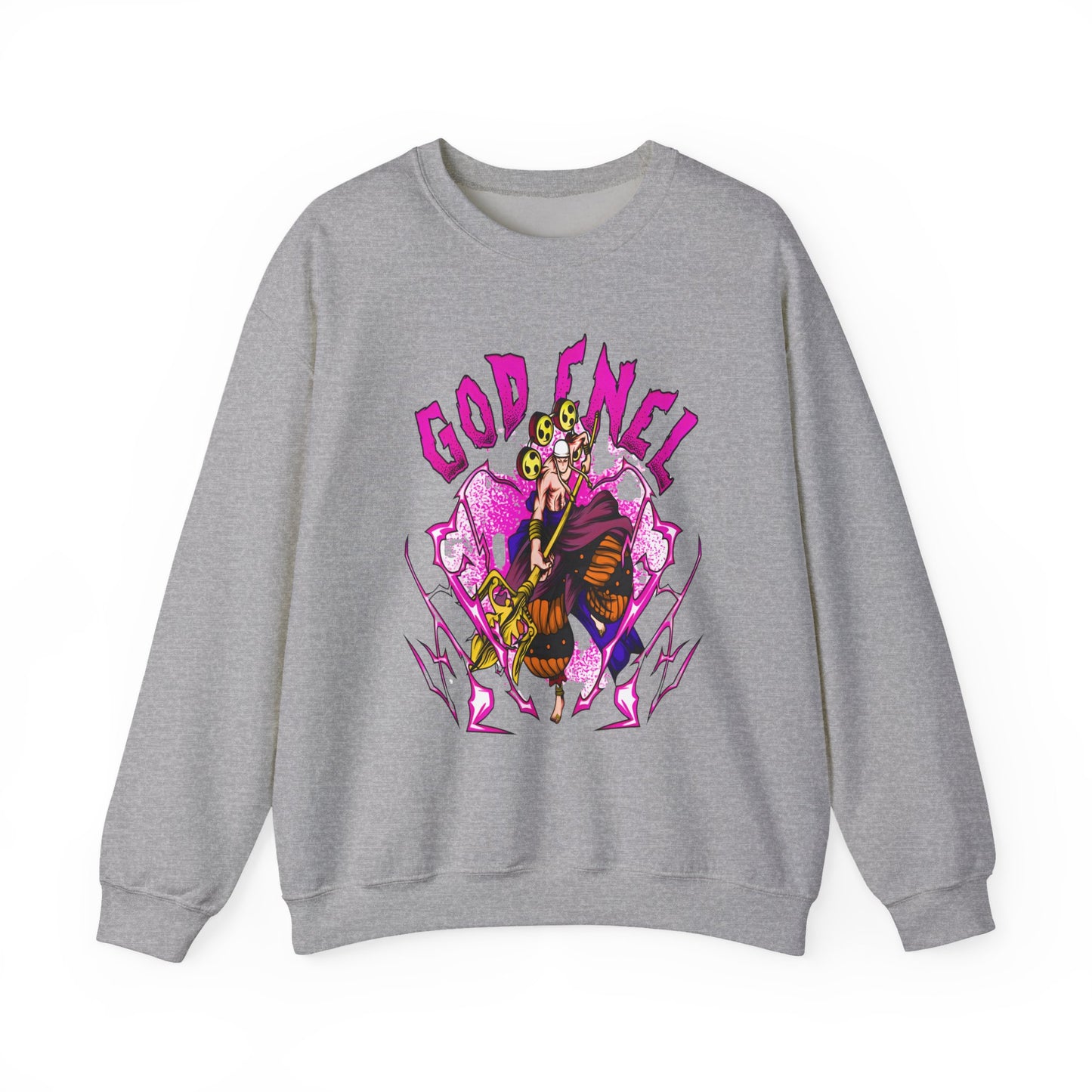 God Enel One Piece Sweatshirt – 100% Cotton Anime Pullover Featuring Thunder God of Skypiea