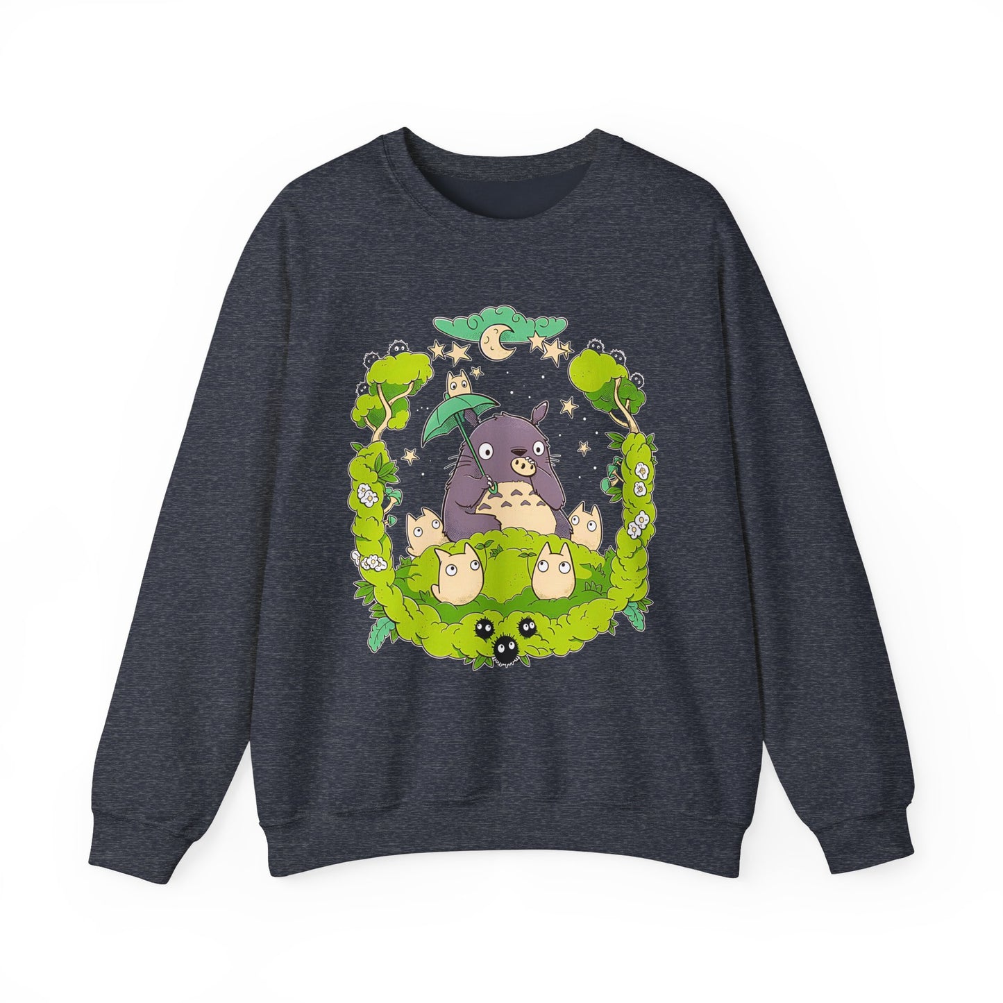 Totoro Forest Magic Sweatshirt – 100% Cotton Studio Ghibli Pullover Inspired by My Neighbor Totoro