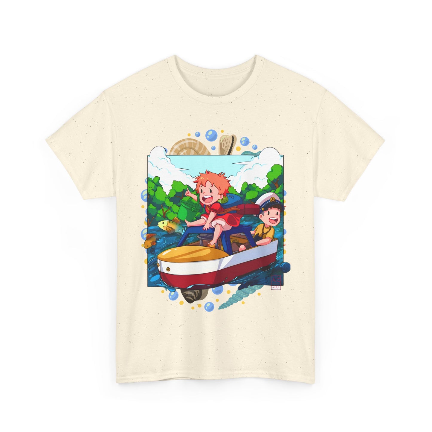 Ponyo Art T-Shirt – 100% Cotton Studio Ghibli Anime Tee