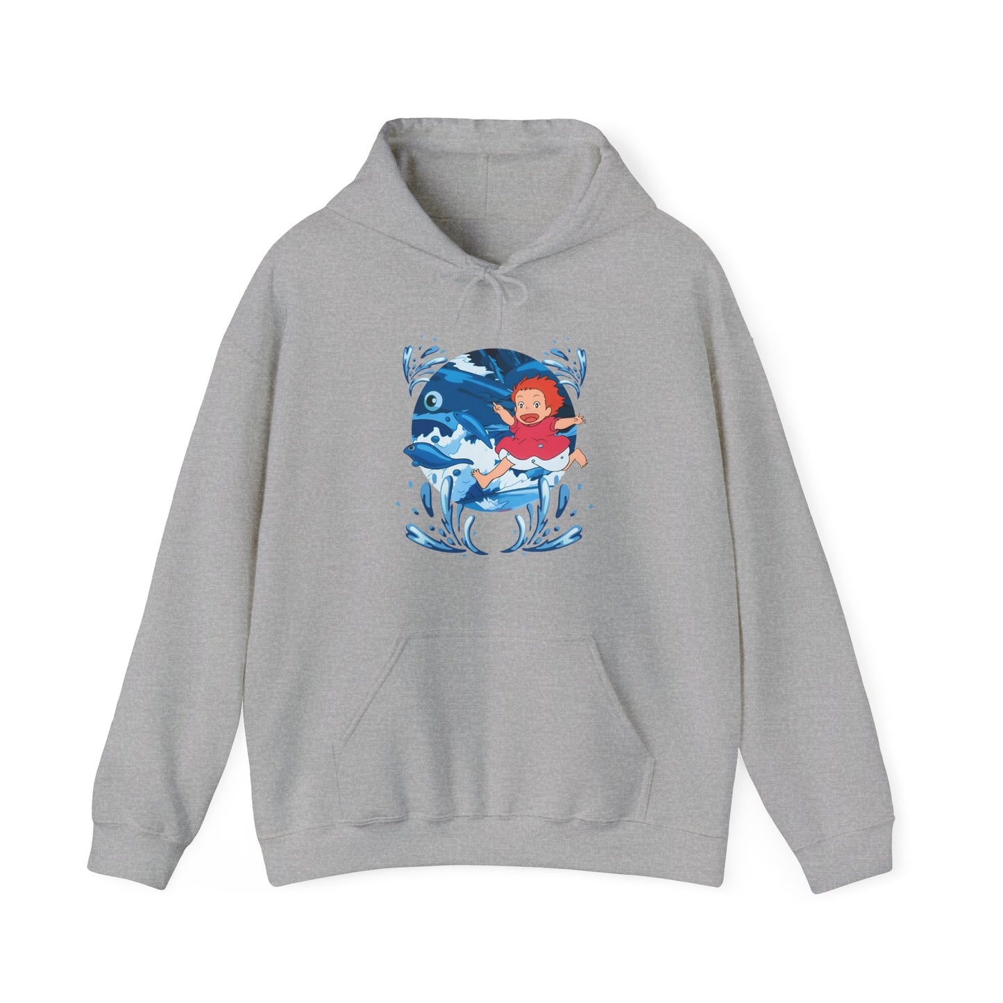 Ponyo Studio Ghibli Hoodie – 100% Cotton Anime Sweatshirt for Ghibli Fans