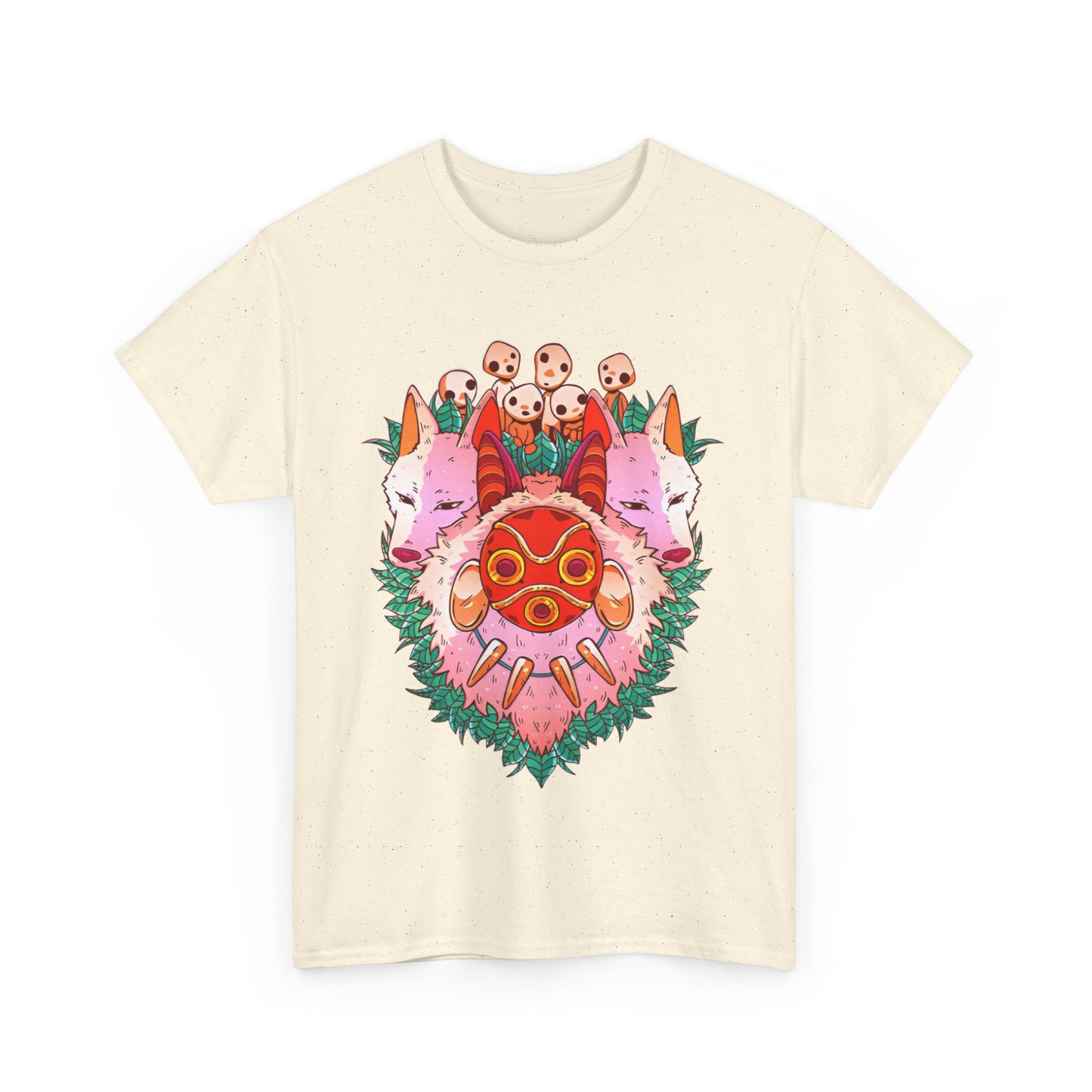 Mononoke Ghibli Art T-Shirt | Princess Mononoke Anime Cotton Tee