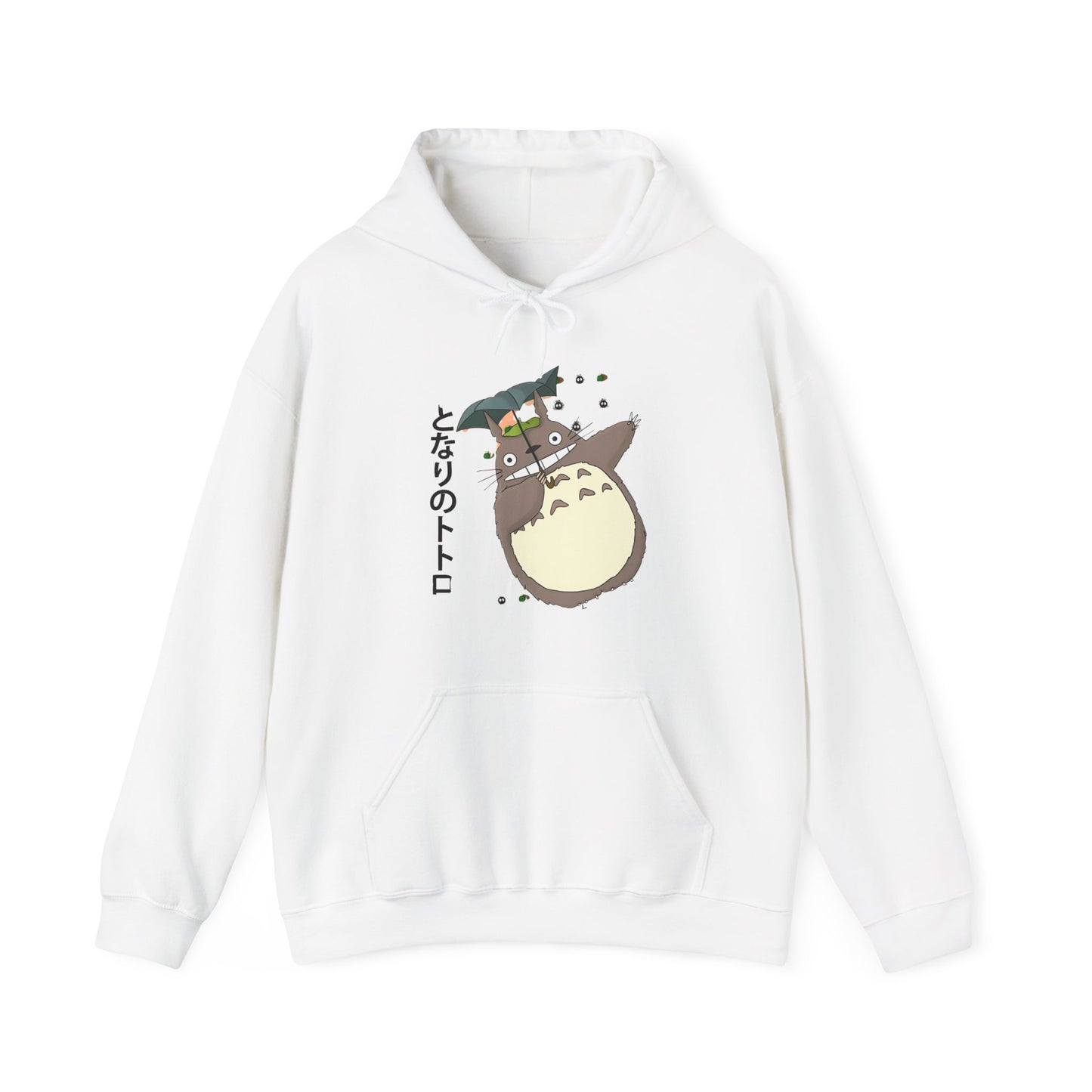 Totoro Funny Face Hoodie – 100% Cotton Cute Studio Ghibli Hoodie for Anime Fans