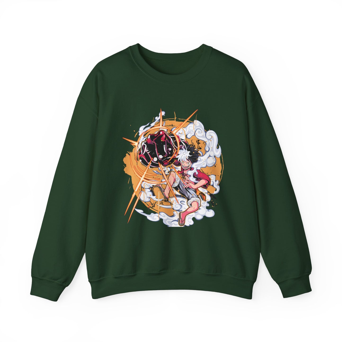 Power Luffy Sweatshirt – 100% Cotton One Piece Anime Pullover for Fans