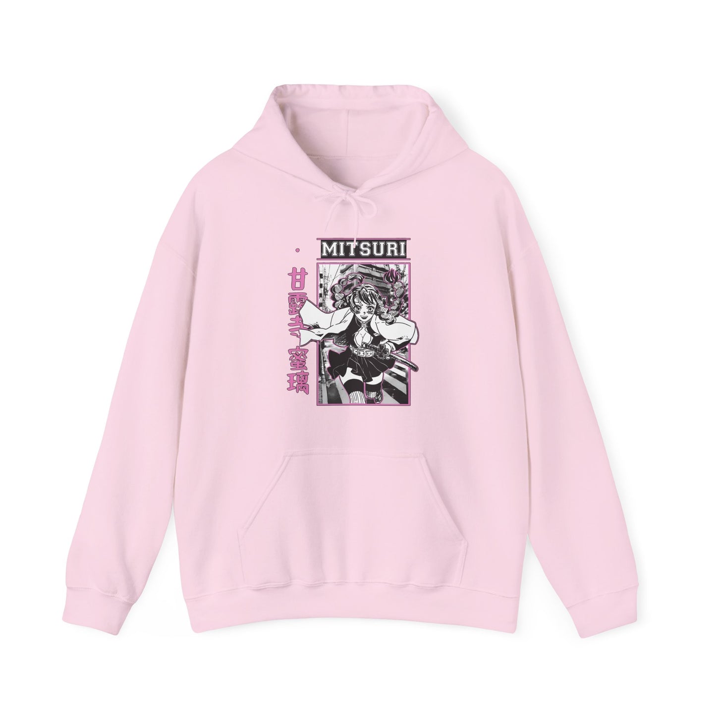 Mitsuri Kanroji Demon Slayer Hoodie – 100% Cotton Love Hashira Anime Pullover