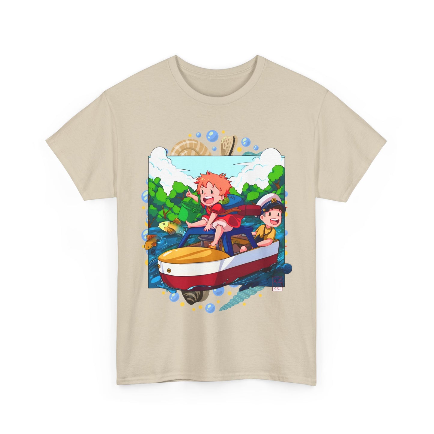 Ponyo Art T-Shirt – 100% Cotton Studio Ghibli Anime Tee