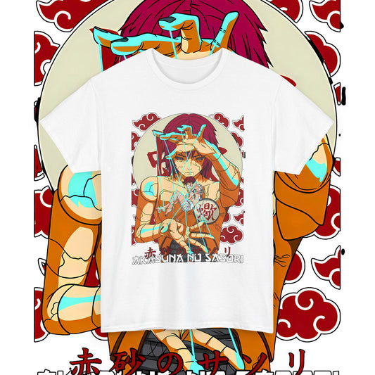 Sasori Naruto Art Cotton T-Shirt | Anime Akatsuki Tee
