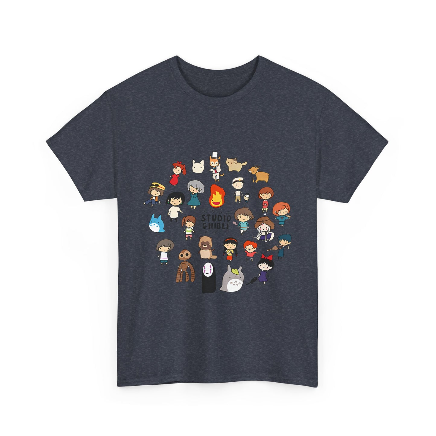 Chibi Ghibli T-Shirt – Cute Anime Characters Tee in 100% Cotton