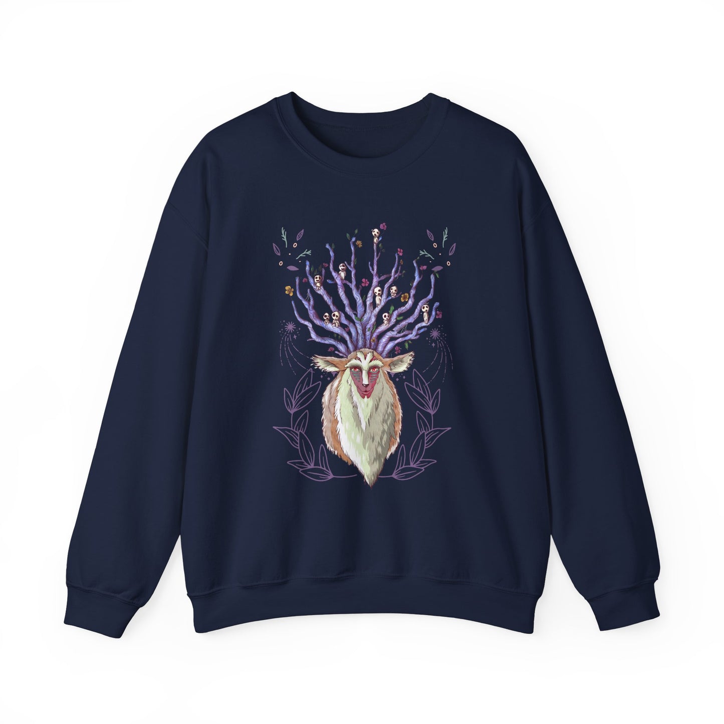 Forest Spirit Sweatshirt – 100% Cotton Princess Mononoke Pullover | Studio Ghibli Anime Sweater