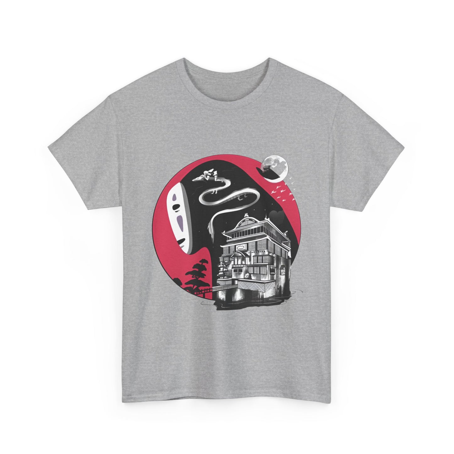 No Face Ghibli Art T-Shirt | Spirited Away Anime Cotton Tee