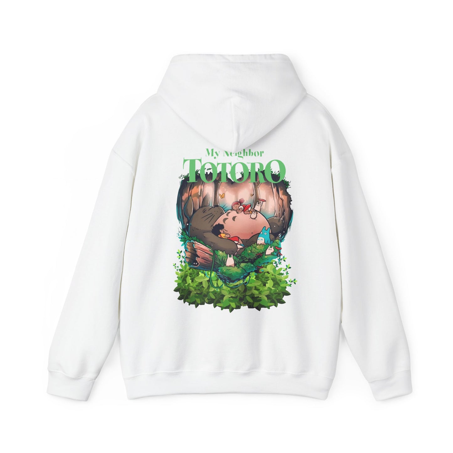 My Neighbor Totoro Dream Back Print Hoodie – 100% Cotton Anime Pullover for Studio Ghibli Fans