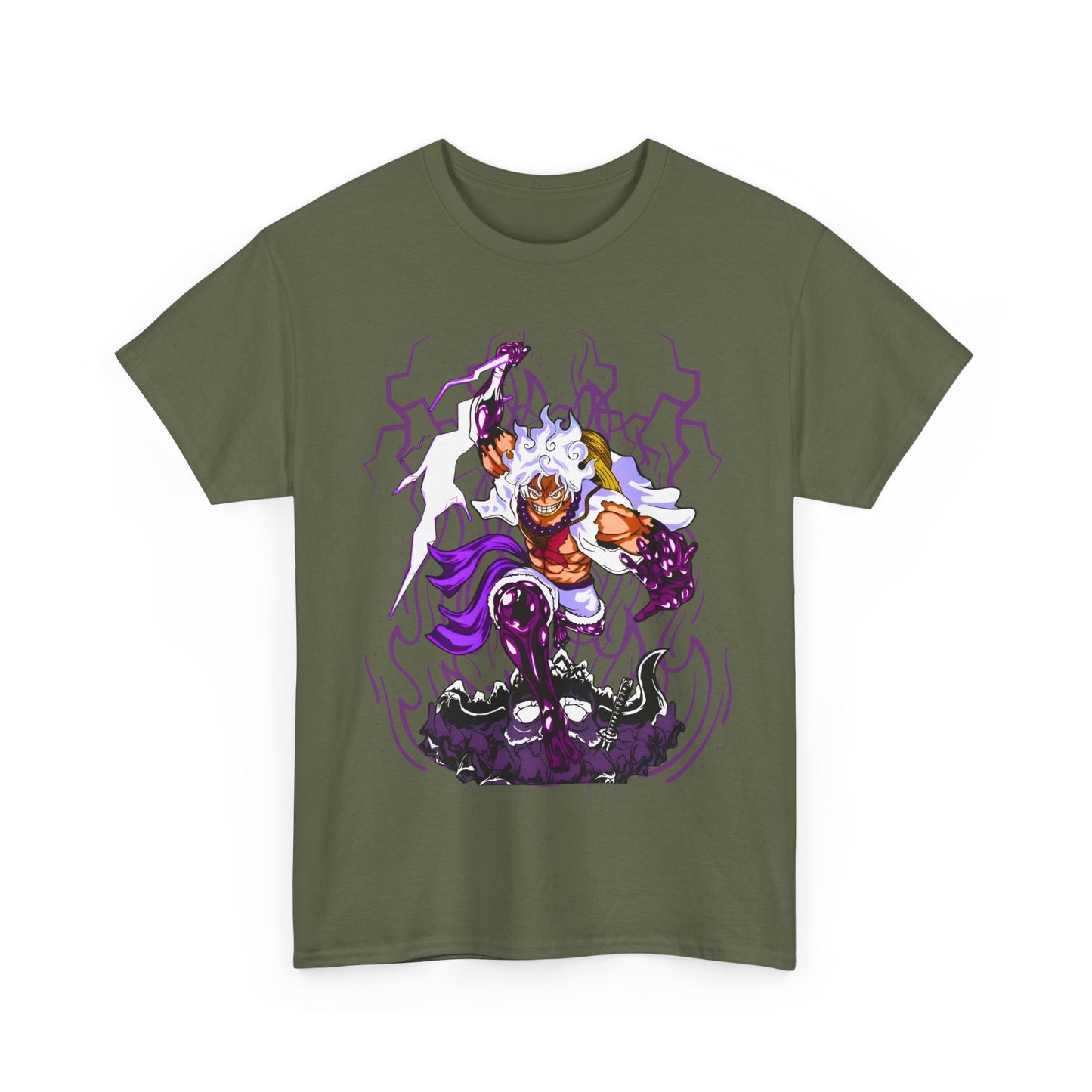 Luffy Gear 5 One Piece T-Shirt – 100% Cotton Anime Tee for Straw Hat Fans