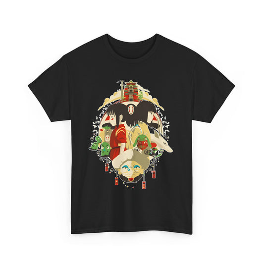 Spirited Away Characters T-Shirt – 100% Cotton Studio Ghibli Tee