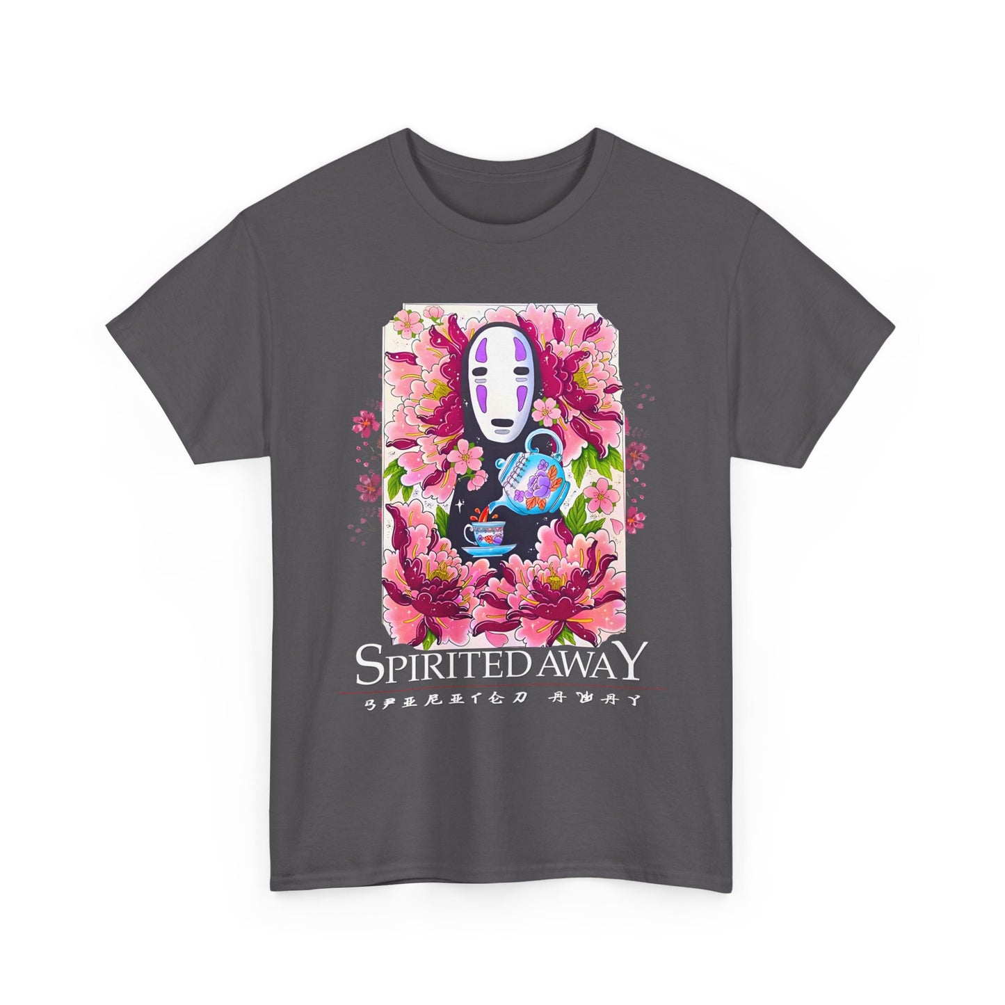 Spirited Away Tea Flowers T-Shirt | 100% Cotton Studio Ghibli Anime Tee