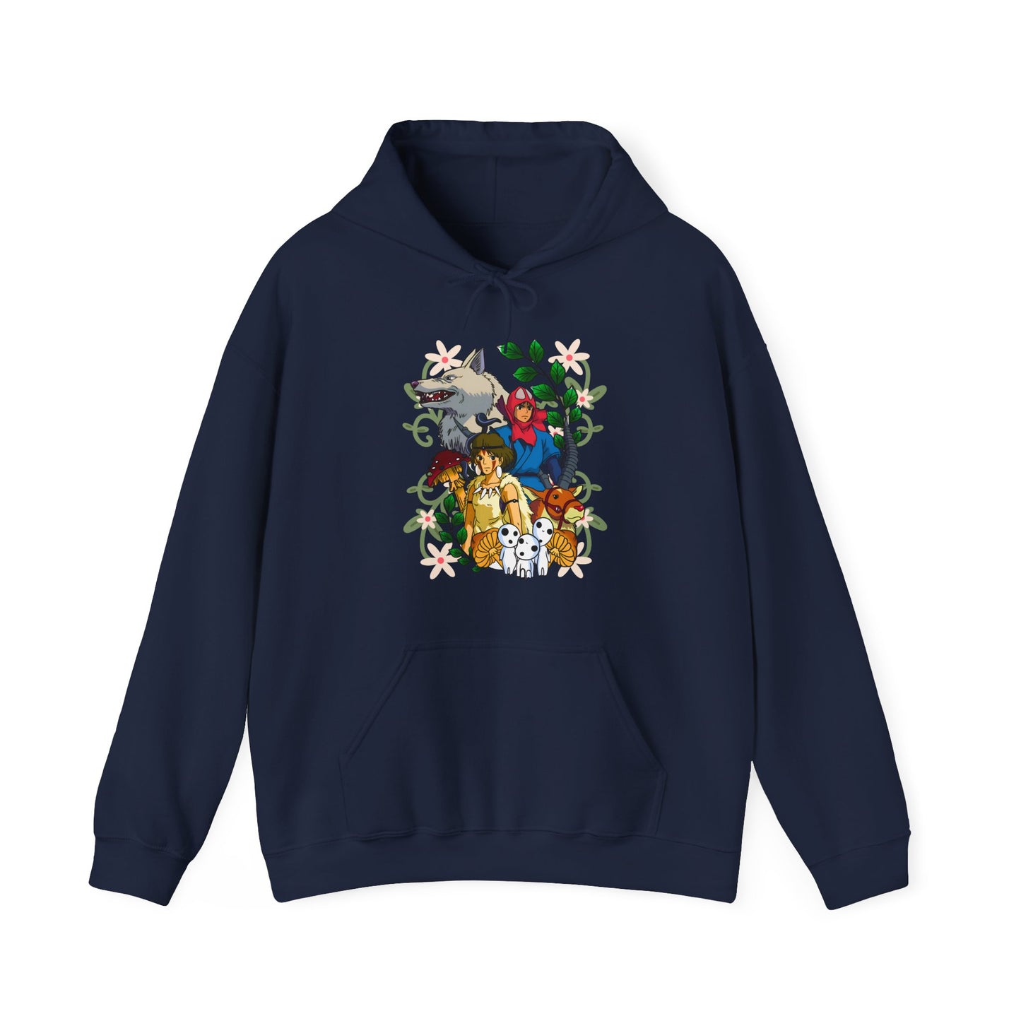 Princess Mononoke Art Cover Hoodie – 100% Cotton Studio Ghibli Anime Hoodie