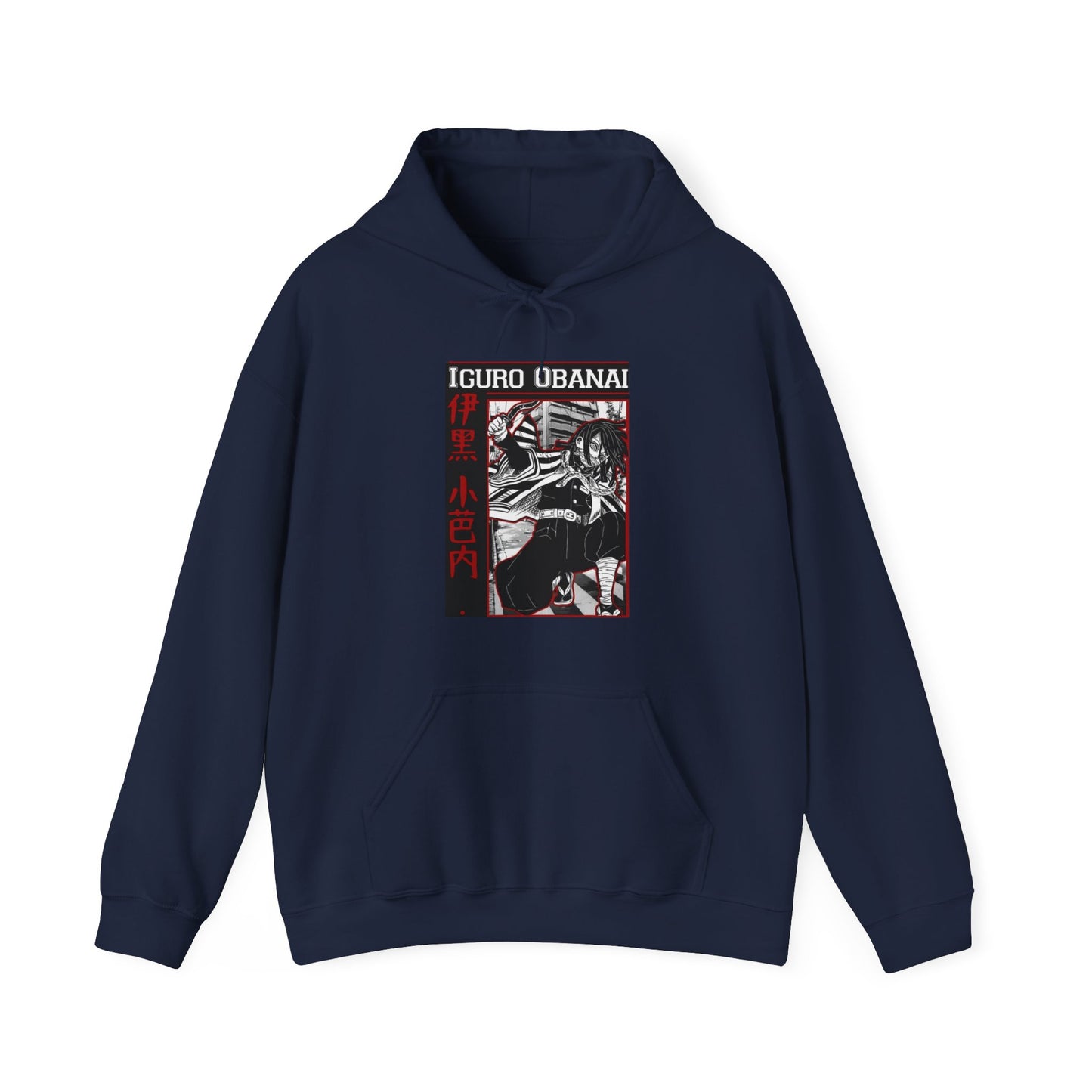 Iguro Obanai Demon Slayer Hoodie – 100% Cotton Anime Hoodie Featuring the Serpent Hashira