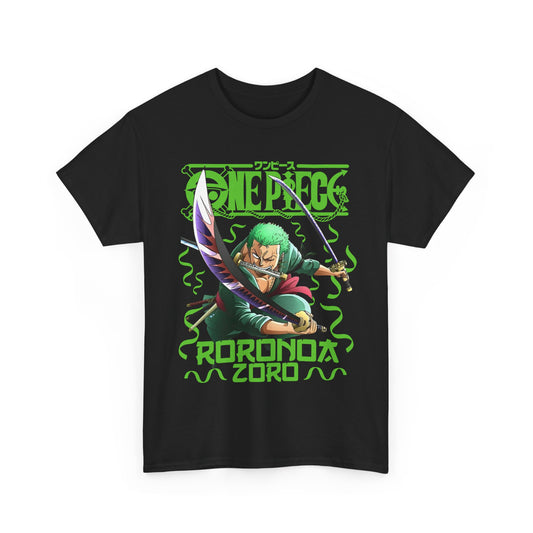 Roronoa Zoro Sword T-Shirt – 100% Cotton One Piece Anime Tee for True Fans