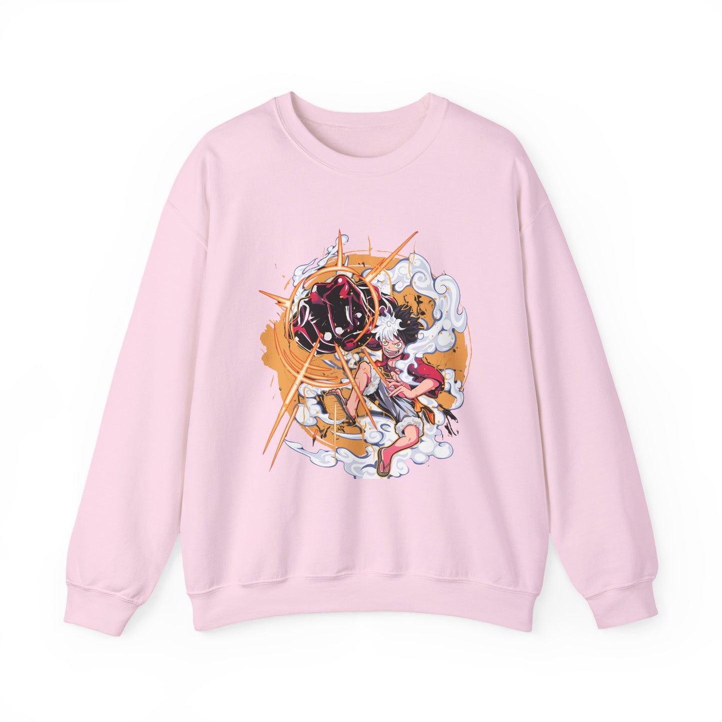 Power Luffy Sweatshirt – 100% Cotton One Piece Anime Pullover for Fans