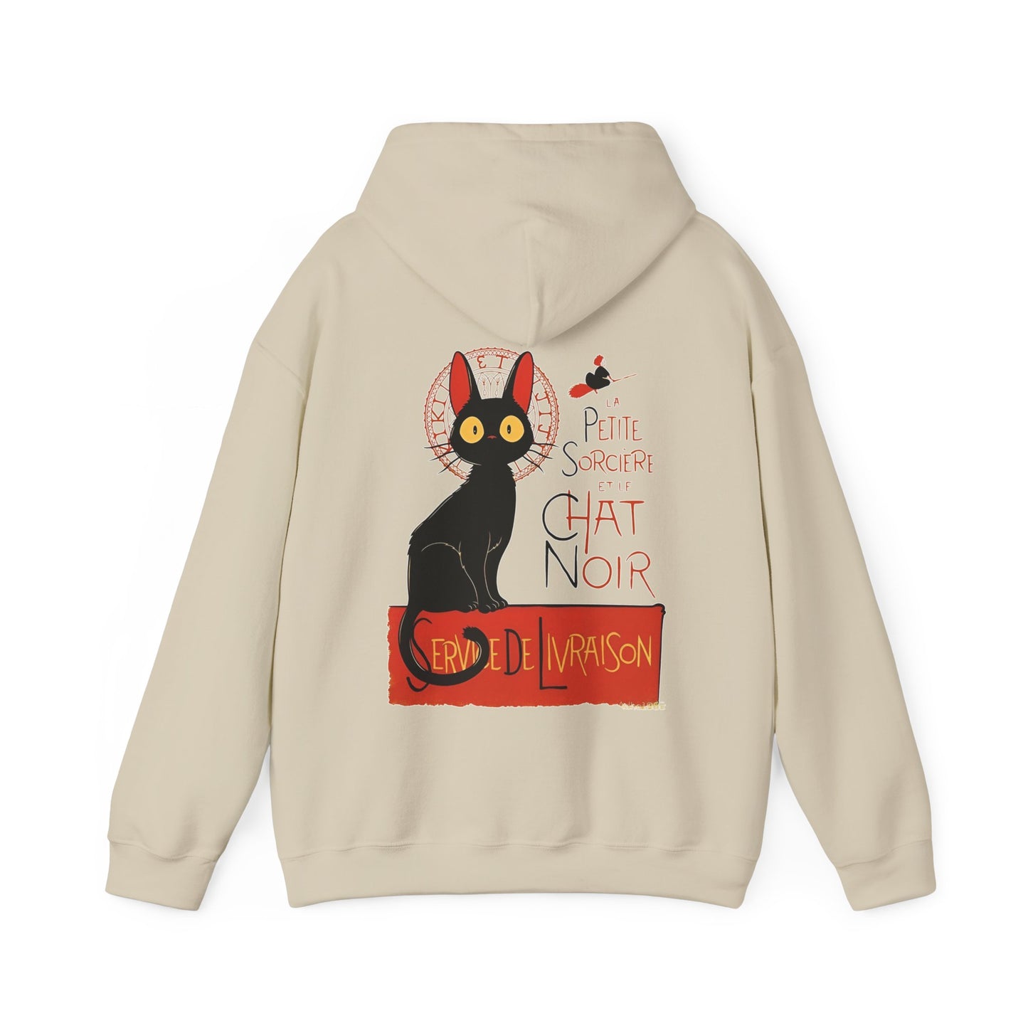 Kiki’s Delivery Service Hoodie | 100% Cotton Back Print Sweatshirt | Studio Ghibli Apparel
