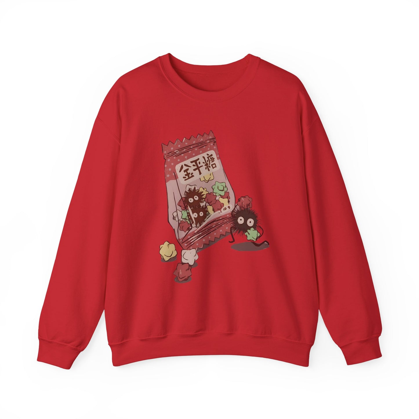 Soot Sprites Candy Sweatshirt – 100% Cotton Cute Studio Ghibli Anime Pullover