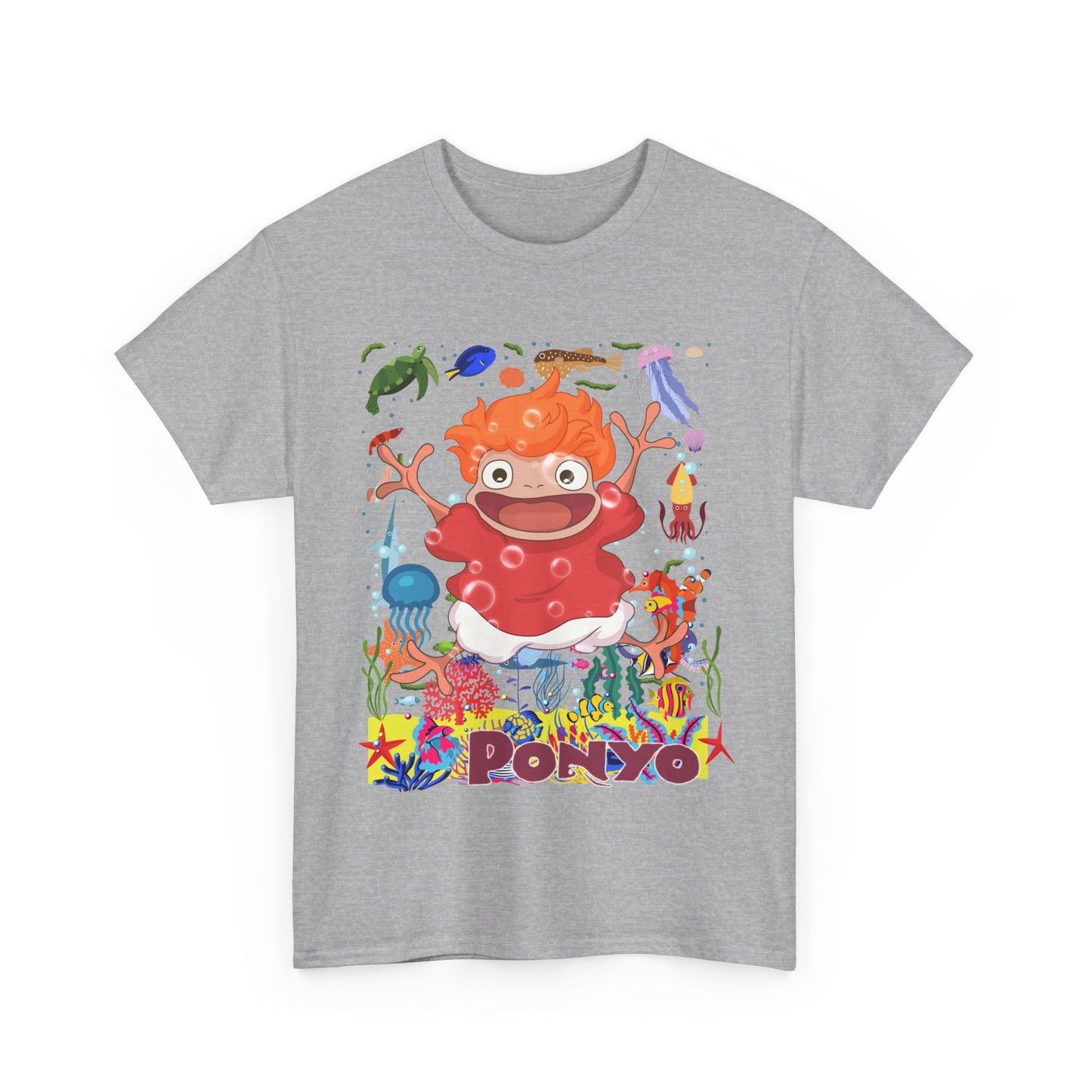 Ponyo Studio Ghibli T-Shirt 100% Cotton Anime Tee