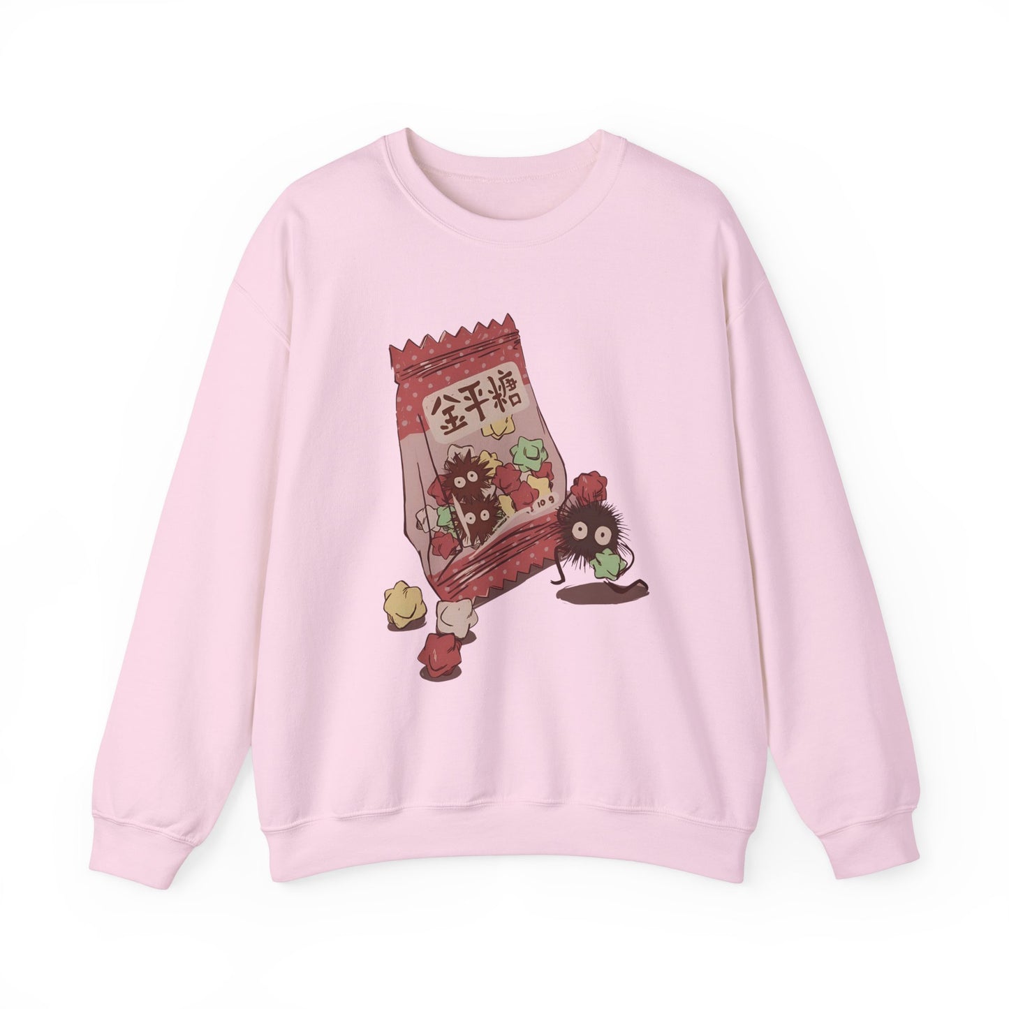 Soot Sprites Candy Sweatshirt – 100% Cotton Cute Studio Ghibli Anime Pullover