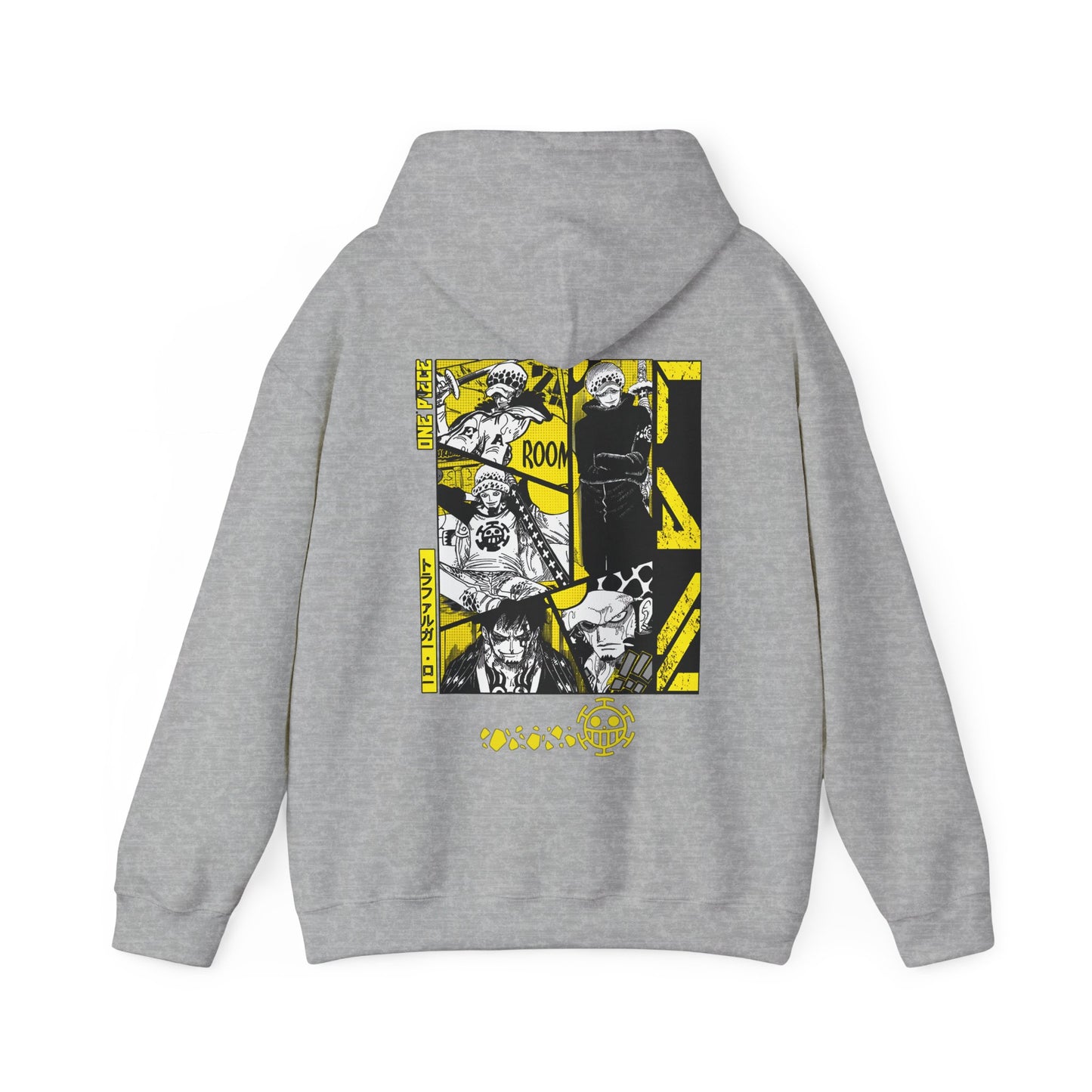 Trafalgar Law One Piece Hoodie with Back Print – 100% Cotton Anime Hoodie