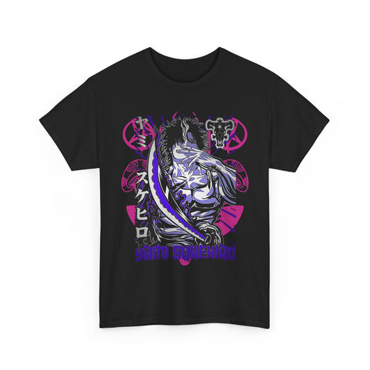 Yami Sukehiro Black Clover T-Shirt – 100% Cotton Anime Tee for Shonen Fans