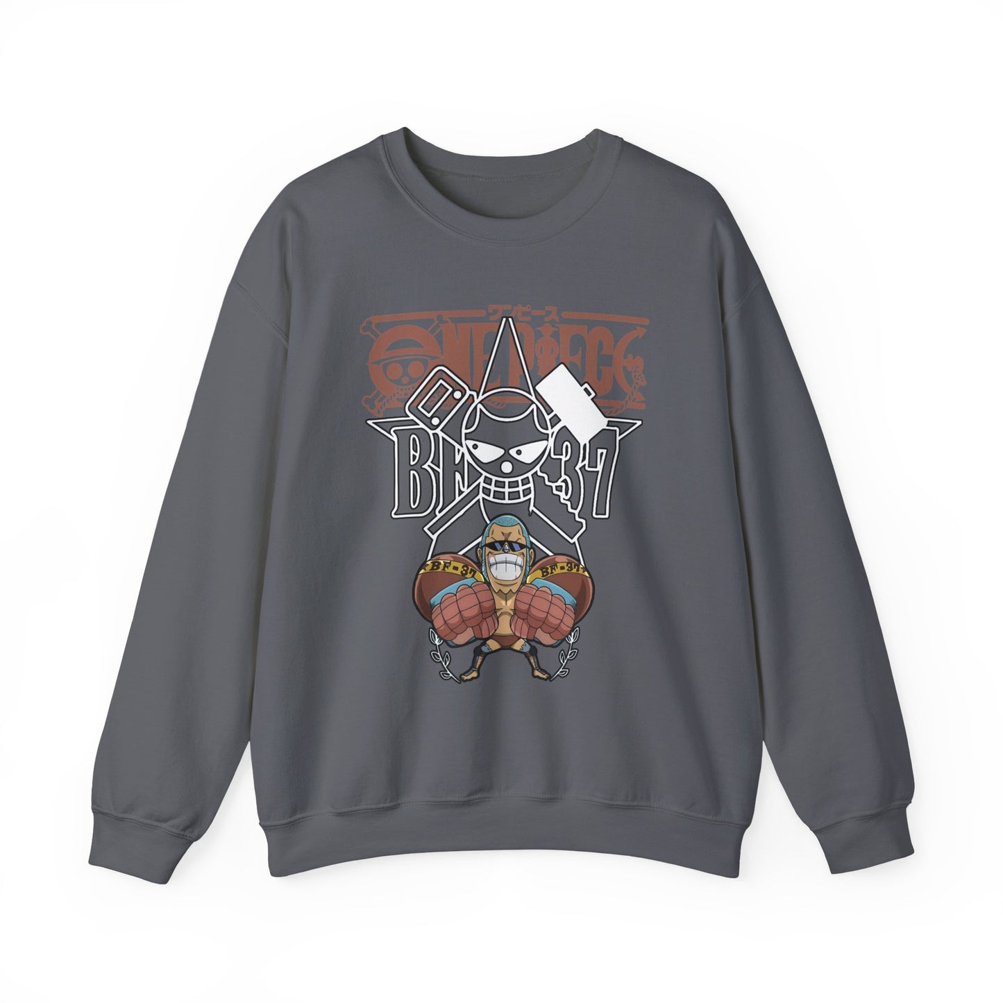 Franky One Piece Sweatshirt – 100% Cotton Anime Crewneck for True Fans