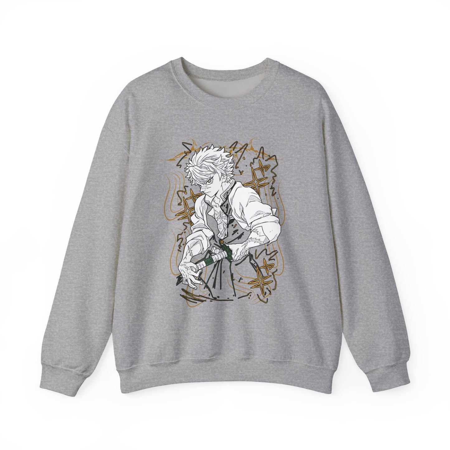 Sanemi Shinazugawa Demon Slayer Sweatshirt – 100% Cotton Anime Pullover for Kimetsu no Yaiba Fans