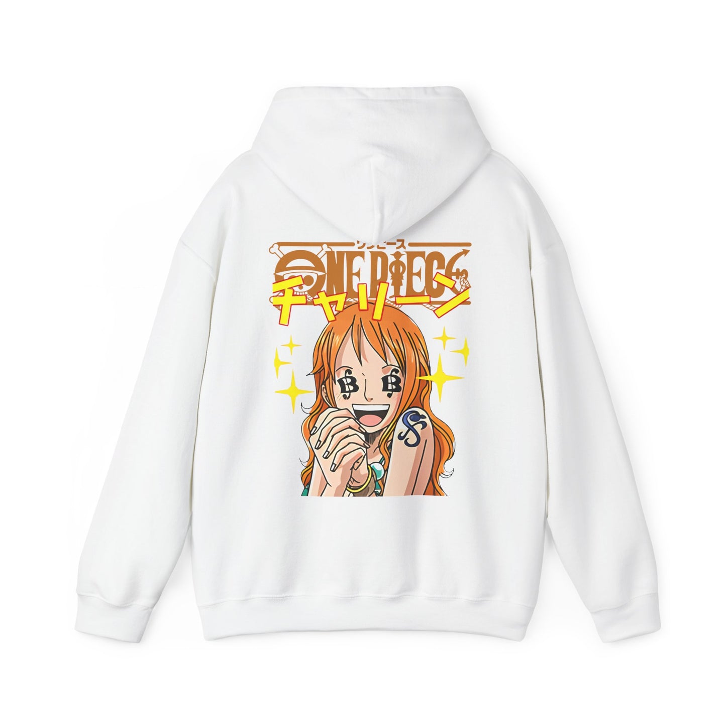 Nami One Piece Back Print Hoodie – 100% Cotton Anime Streetwear for True Fans