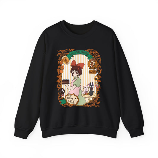 Kiki Happy Studio Ghibli Sweatshirt – 100% Cotton Kiki’s Delivery Service Pullover for Anime Fans