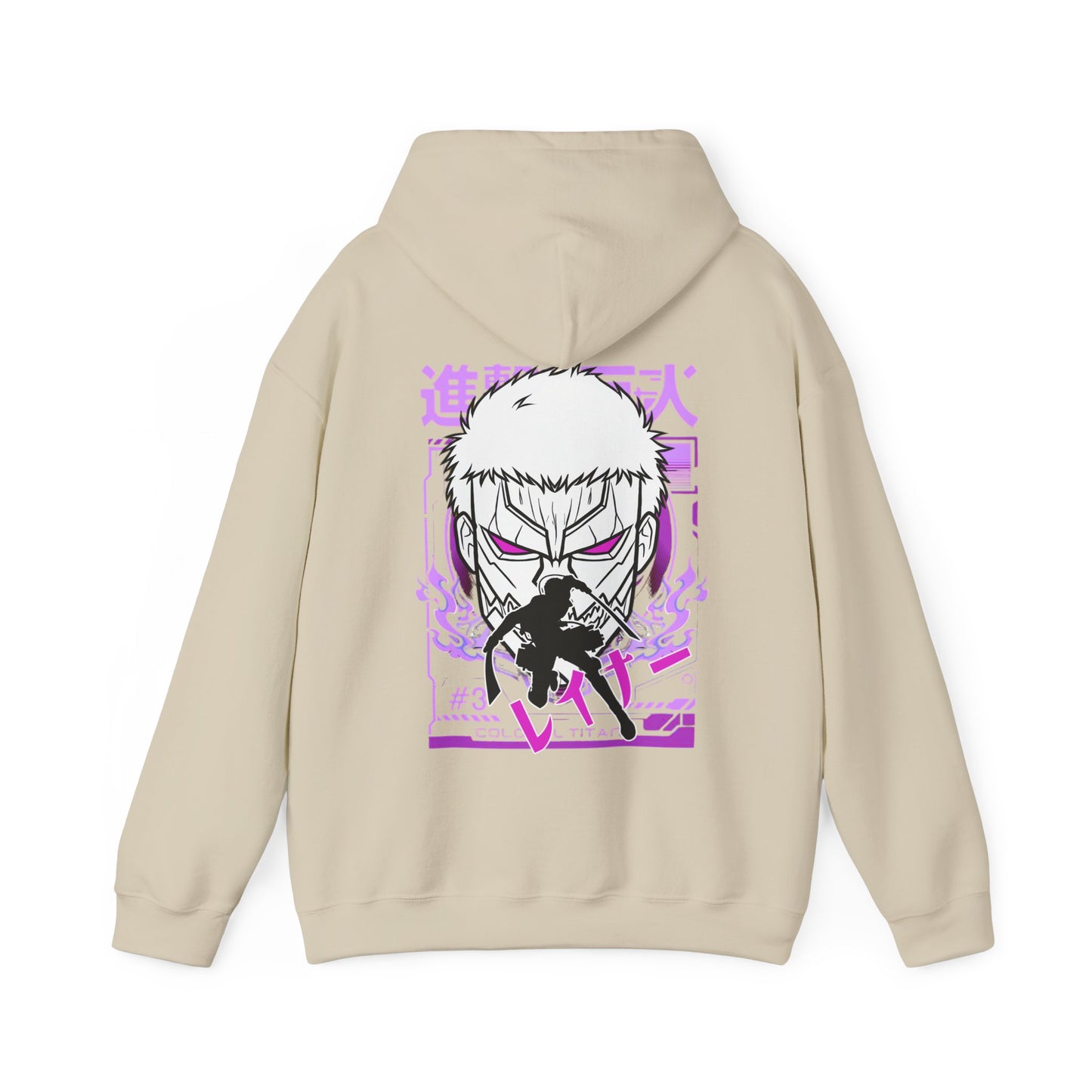 Reiner Braun Back Print Hoodie – 100% Cotton Attack on Titan Anime Sweatshirt