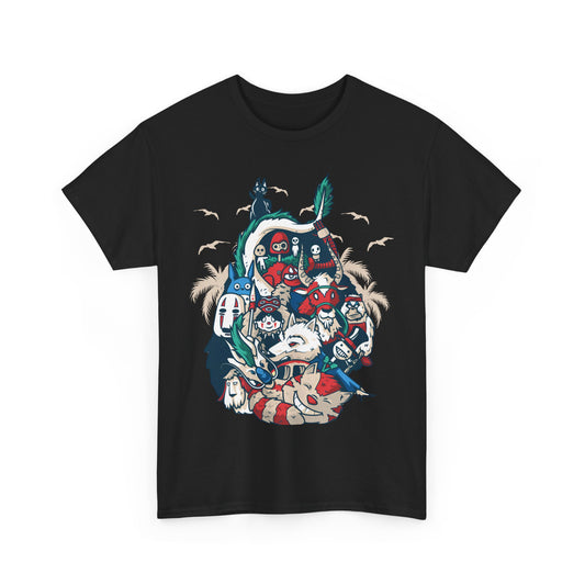 Studio Ghibli Staff T-Shirt 100% Cotton | Anime Graphic Tee