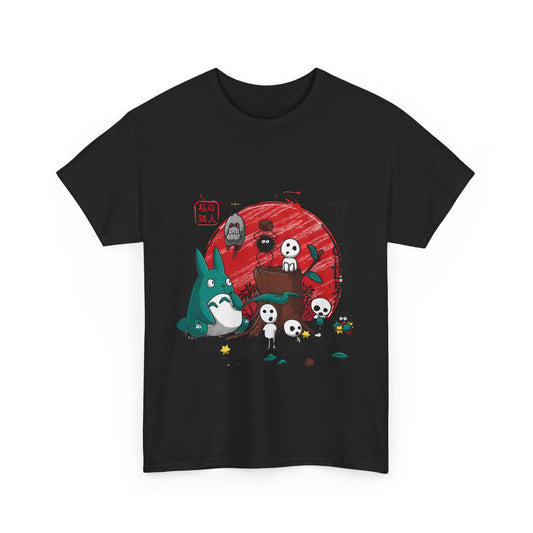 Ghibli Characters T-Shirt – 100% Cotton Anime Tee for Studio Ghibli Fans