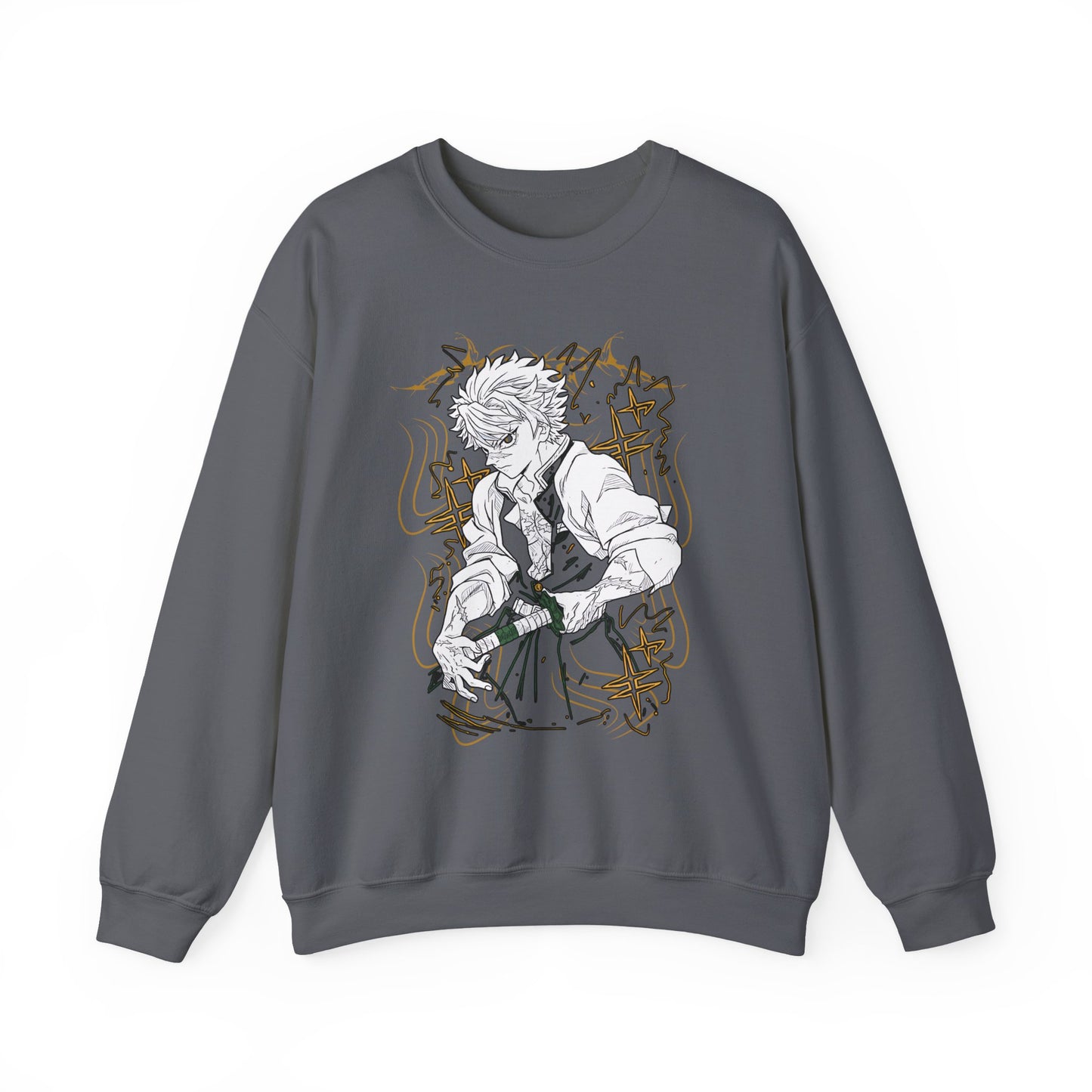 Sanemi Shinazugawa Demon Slayer Sweatshirt – 100% Cotton Anime Pullover for Kimetsu no Yaiba Fans