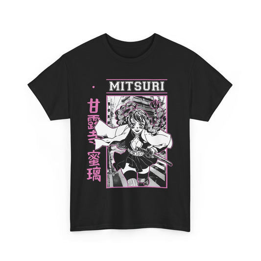 Mitsuri Kanroji T-Shirt – 100% Cotton Demon Slayer Love Hashira Anime Tee