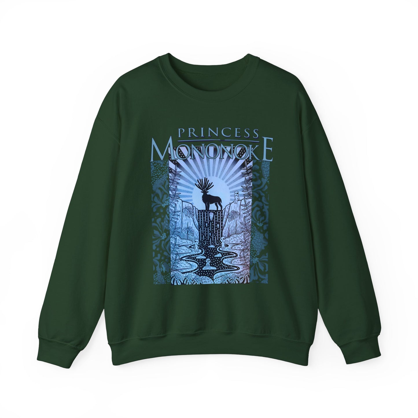Mononoke Princess Forest Spirit Sweatshirt – 100% Cotton Studio Ghibli Inspired Anime Pullover