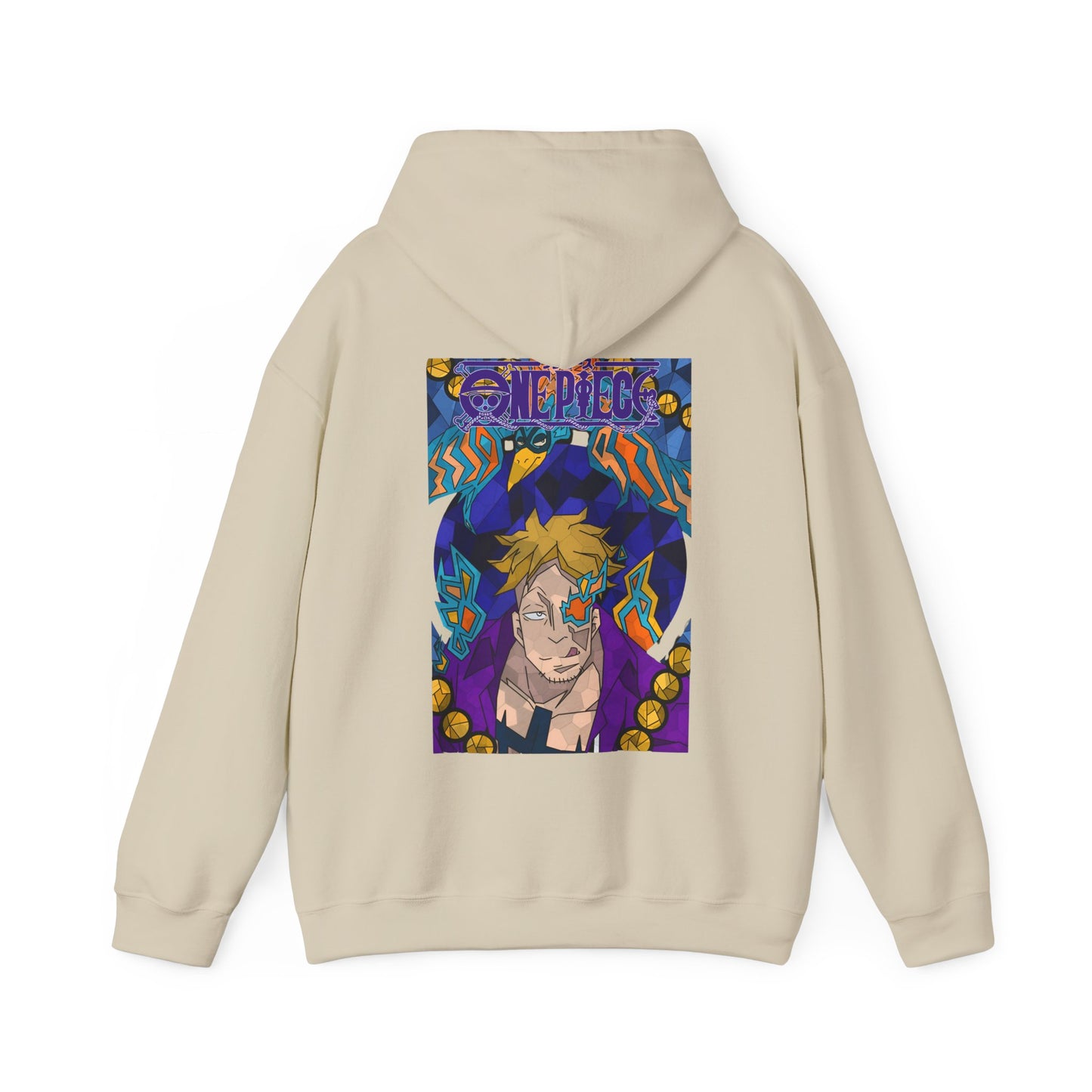 "Marco the Phoenix One Piece Hoodie – 100% Cotton Back Print Anime Sweatshirt"