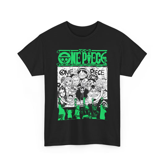 One Piece Characters T-Shirt – 100% Cotton Anime Shirt Featuring Straw Hat Crew