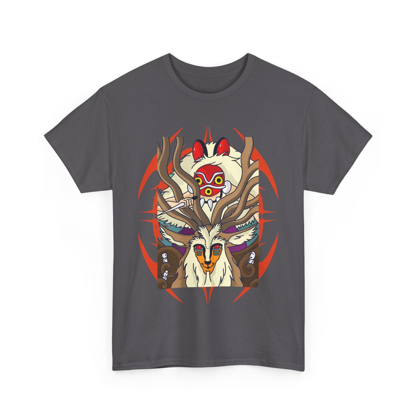 Forest Spirit Princess Mononoke T-Shirt | Ghibli Cotton Anime Tee