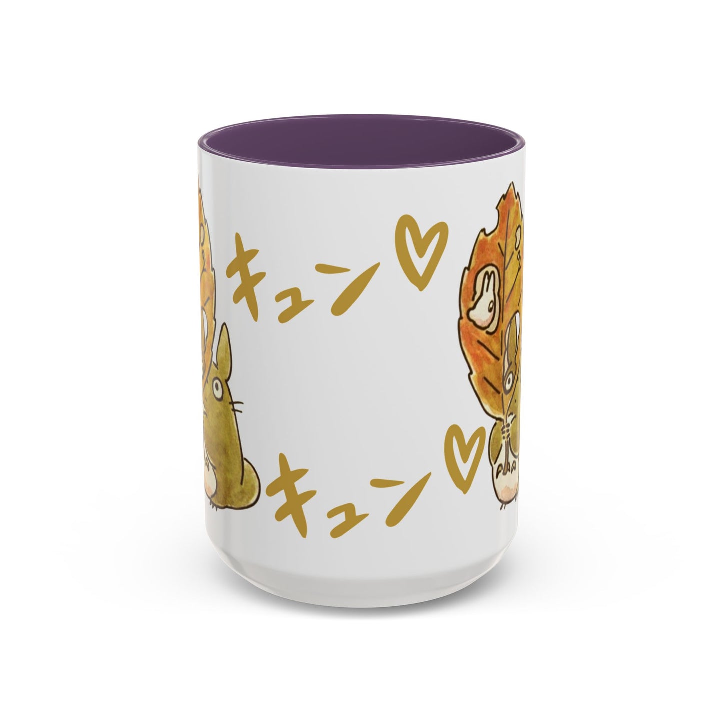 Cute Totoro Accent Mug – Studio Ghibli Color Handle Cup 11oz & 15oz – Kawaii Anime Coffee Mug Gift