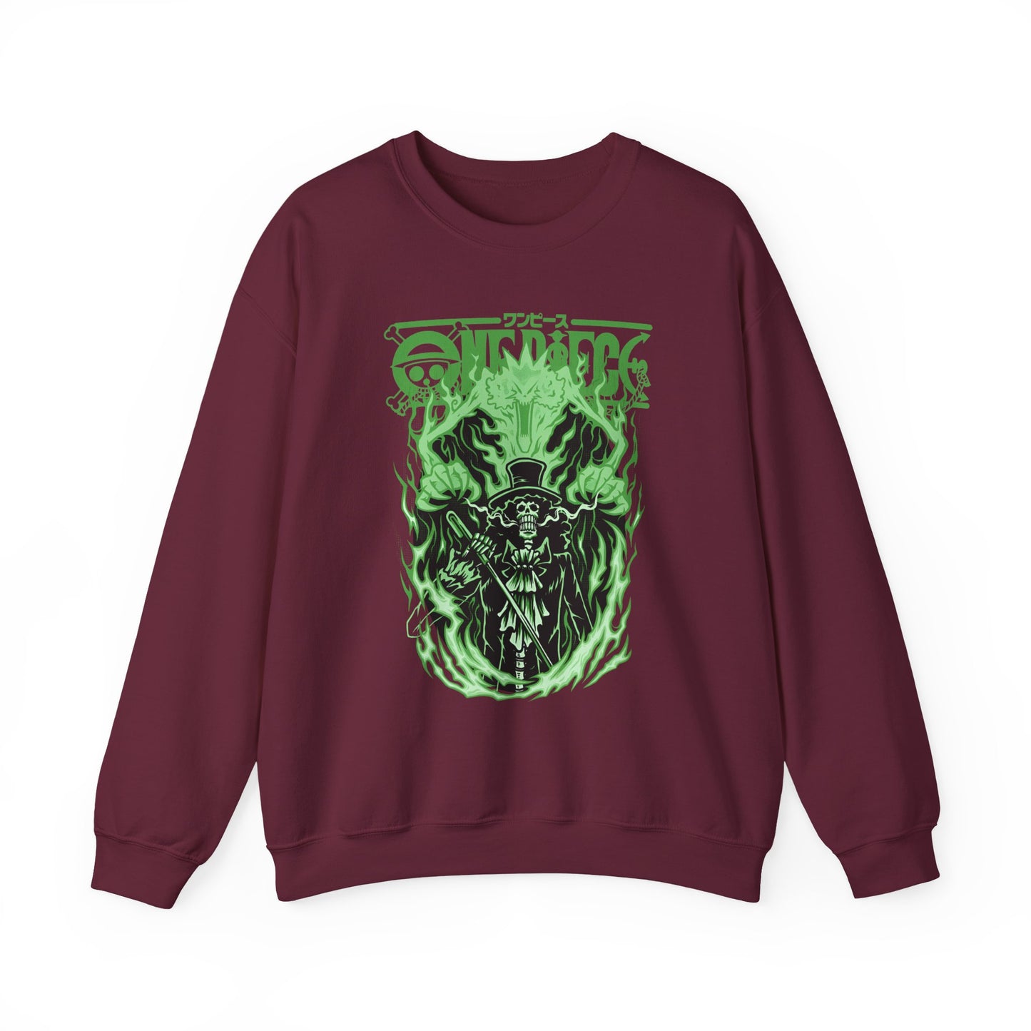 Brook One Piece Sweatshirt – 100% Cotton Anime Pullover for Soul King Fans