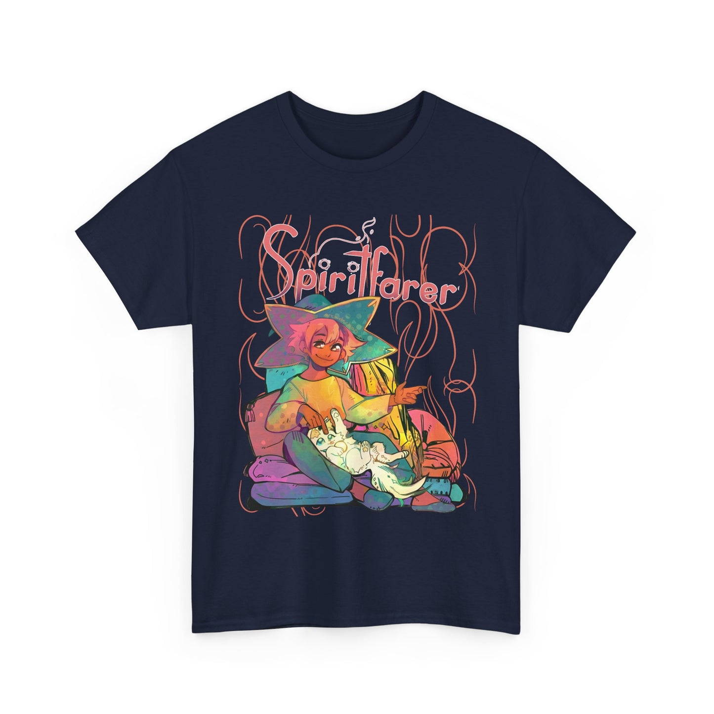 Spiritfarer T-Shirt – 100% Cotton Indie Game Tee Featuring Stella and Daffodil