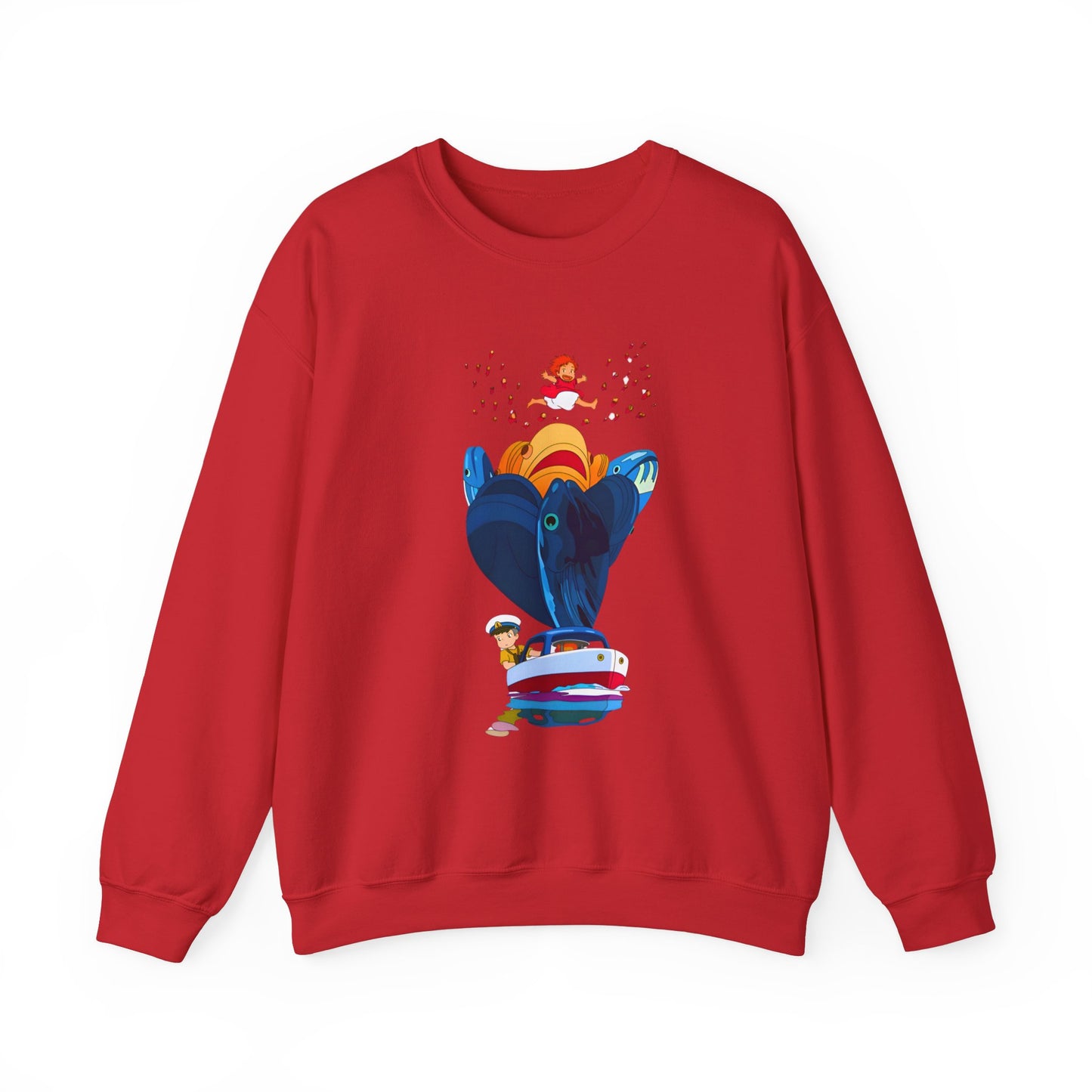 Ponyo and Sosuke Sea Dreams Sweatshirt – 100% Cotton Studio Ghibli Anime Pullover