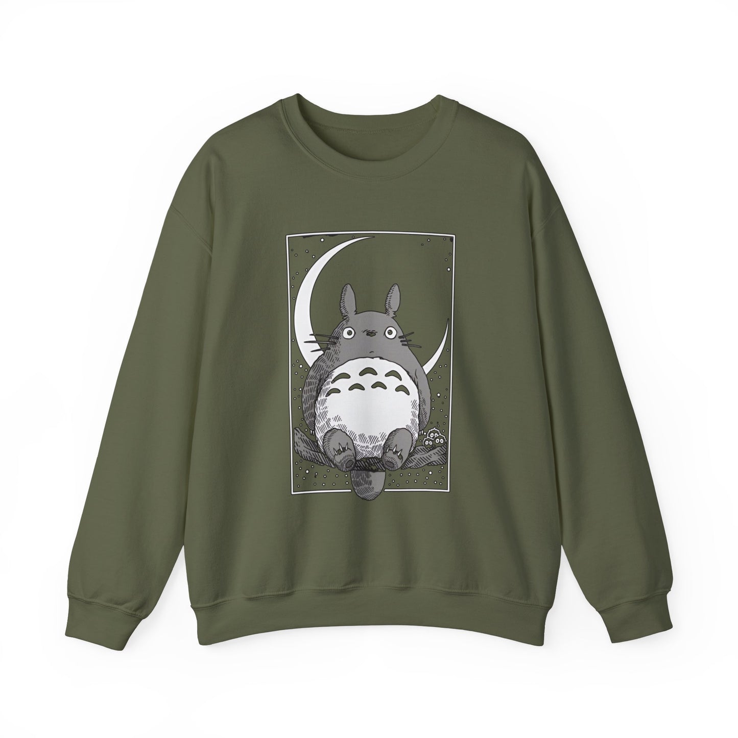 Totoro Night Dreams Sweatshirt – Cozy 100% Cotton Studio Ghibli Pullover for Anime Lovers
