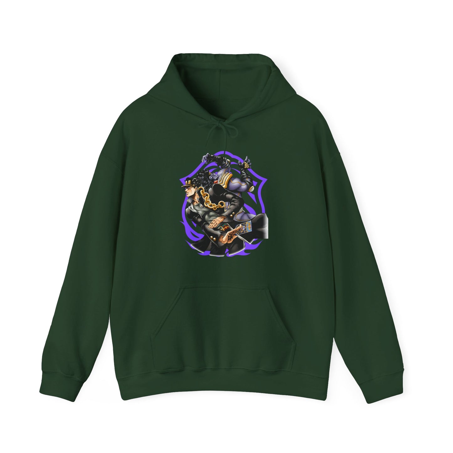 Jotaro Kujo Hoodie – 100% Cotton JoJo’s Bizarre Adventure Anime Sweatshirt