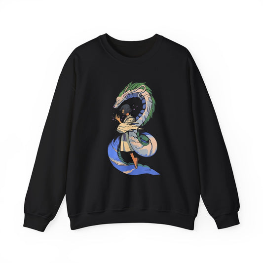 Haku Spirited Away Sweatshirt – 100% Cotton Studio Ghibli Anime Pullover