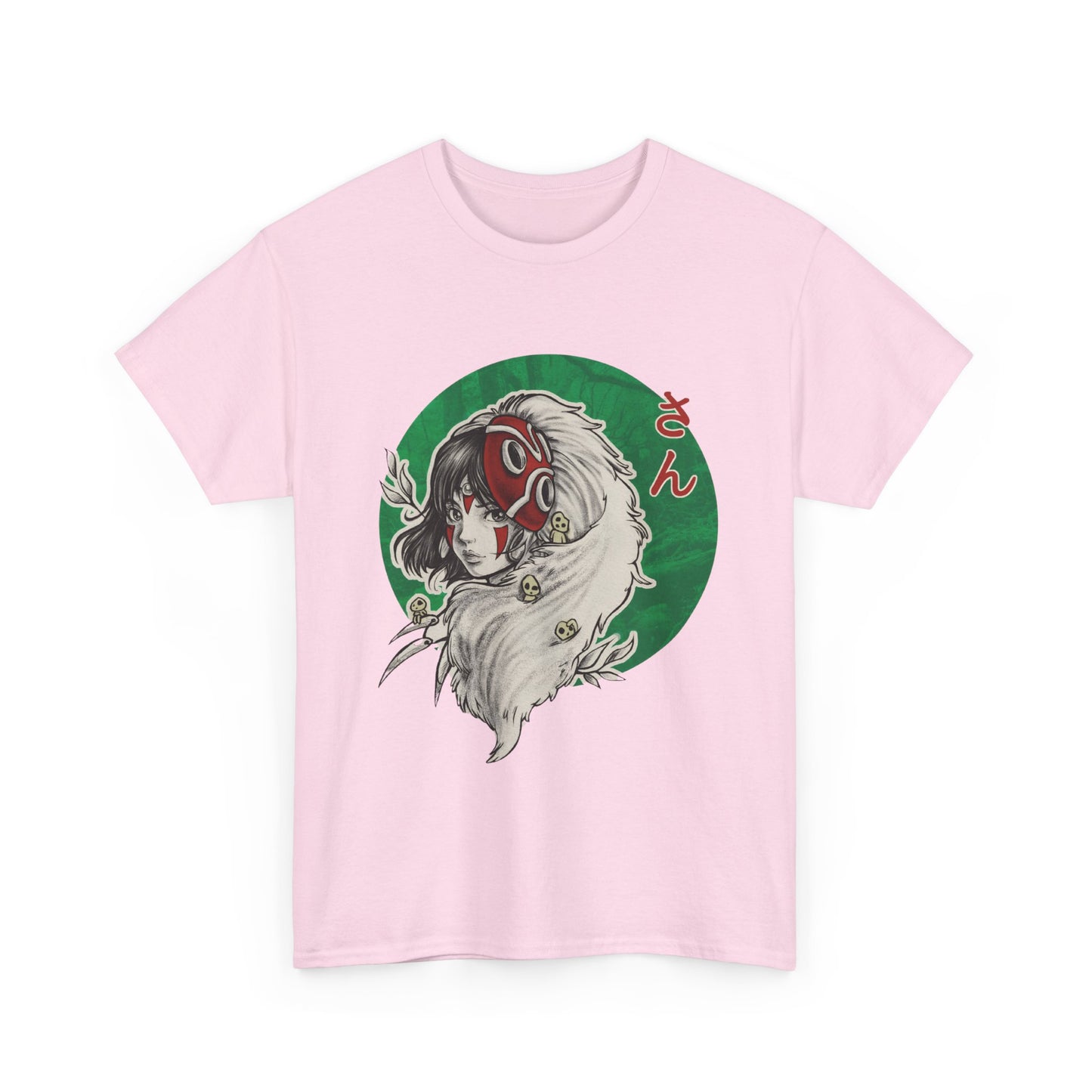 Princess Mononoke Green T-Shirt | Studio Ghibli Anime Cotton Tee